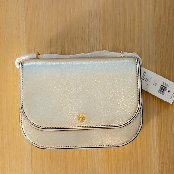 Tory Burch Handbags - Tory Burch Shimmering Gold Crossbody Bag